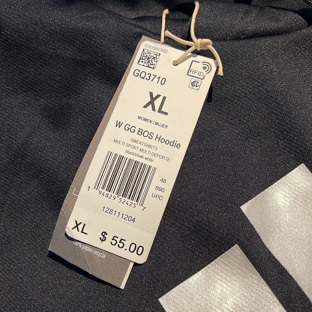 Adidas GG Bos Hoodie XL black and White (poliéster) - Picture 2 of 6